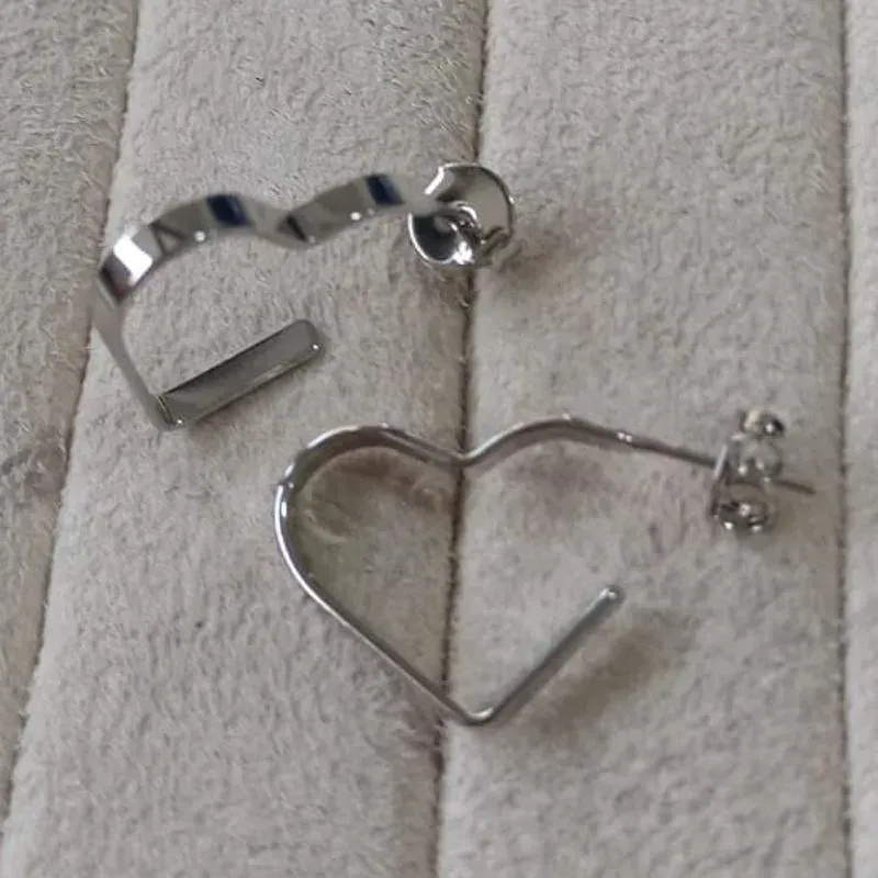 Brinco Argola Coração Liso