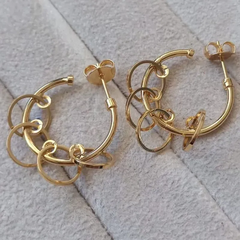 Brinco Argola Lisa Pingente Aros