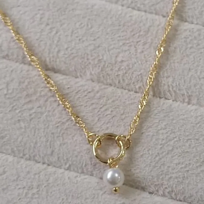 Tornozeleira Pingente Pérola