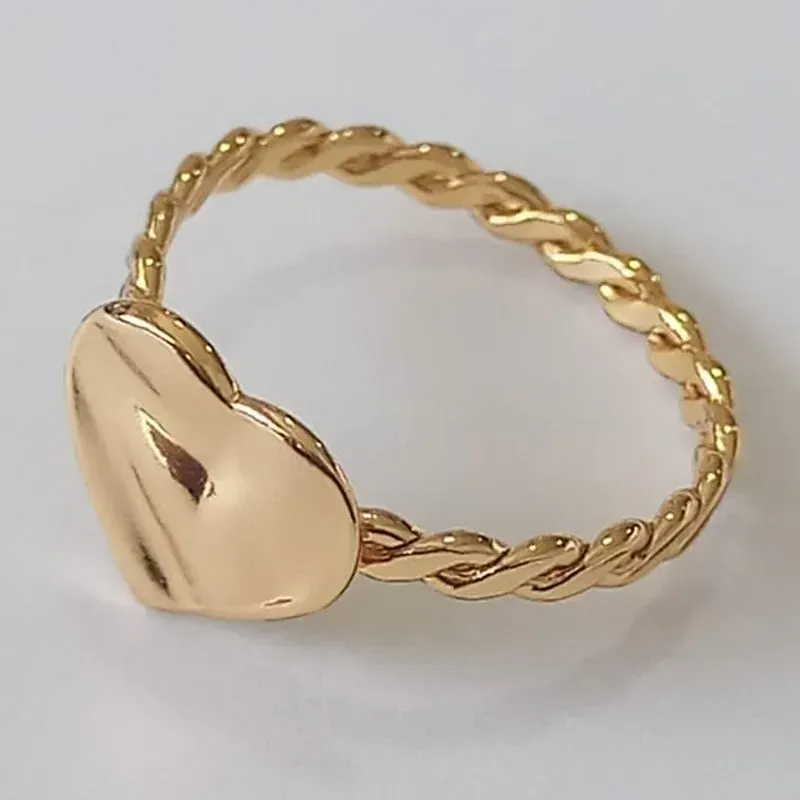 Anel Coração Orgânico