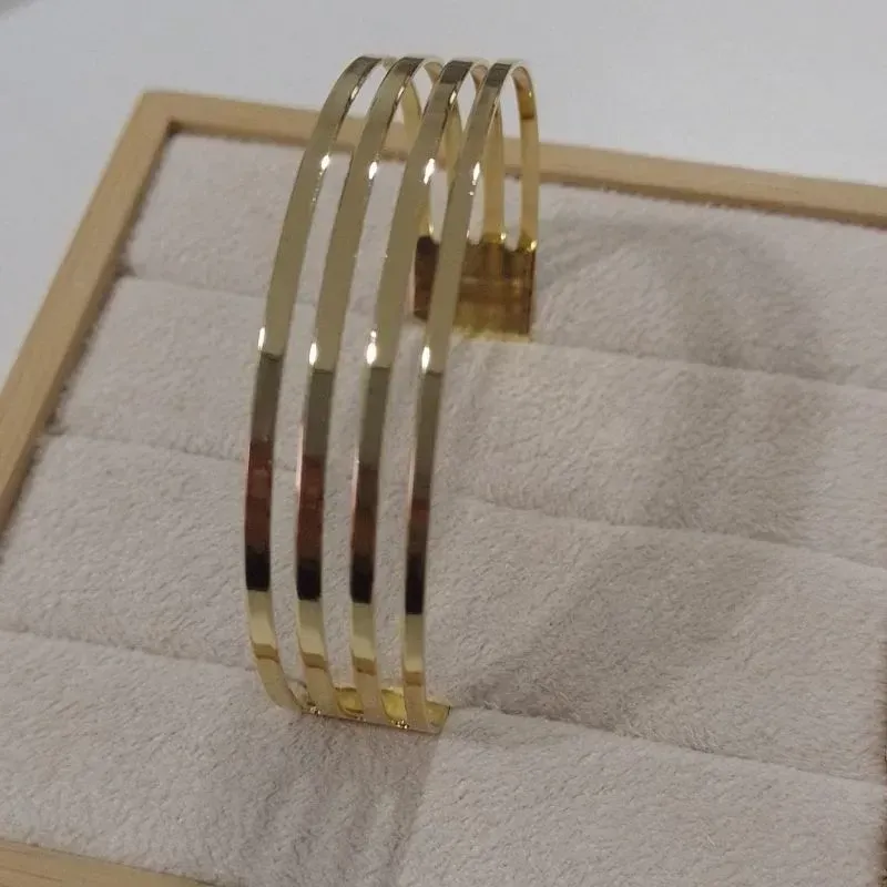 Bracelete 3 linhas Vazadas