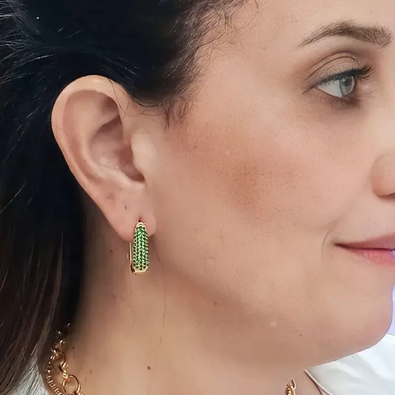 Brinco Argola Click Microcravejado Colorido