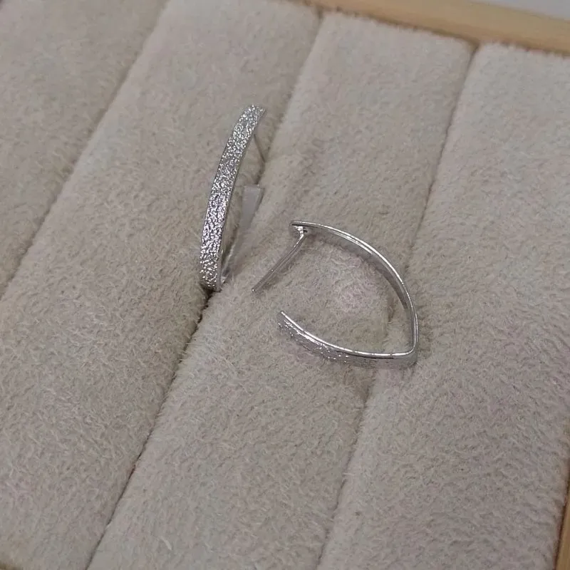 Brinco Argola Gota Texturizada Diamond