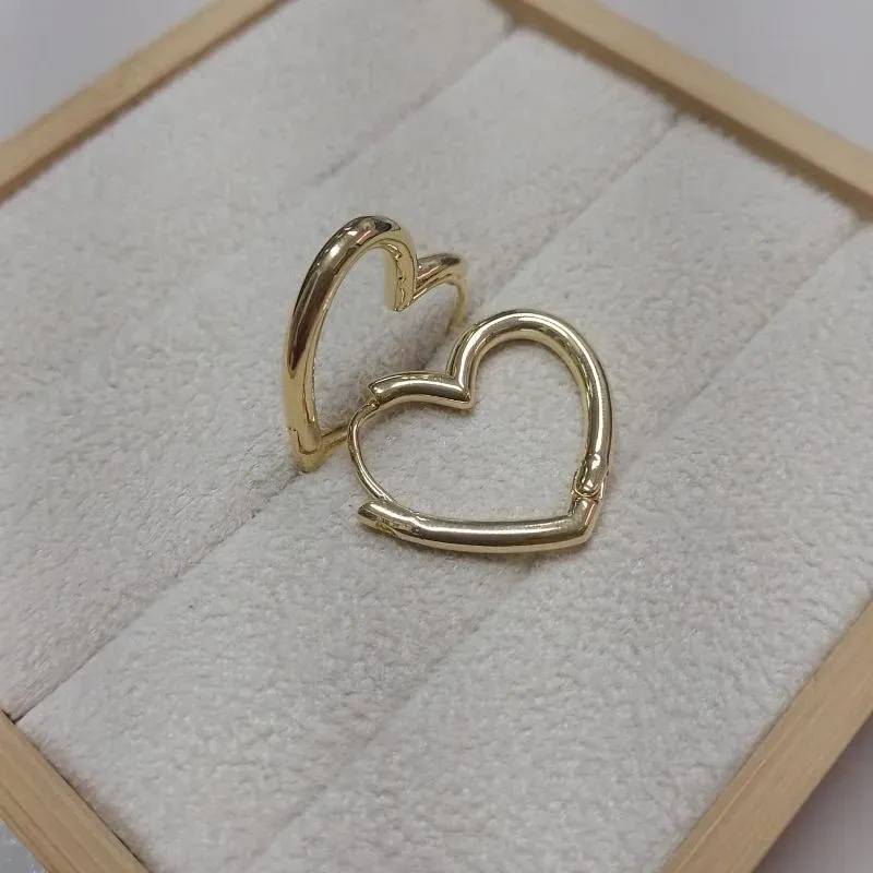 Brinco Coração Click Liso G