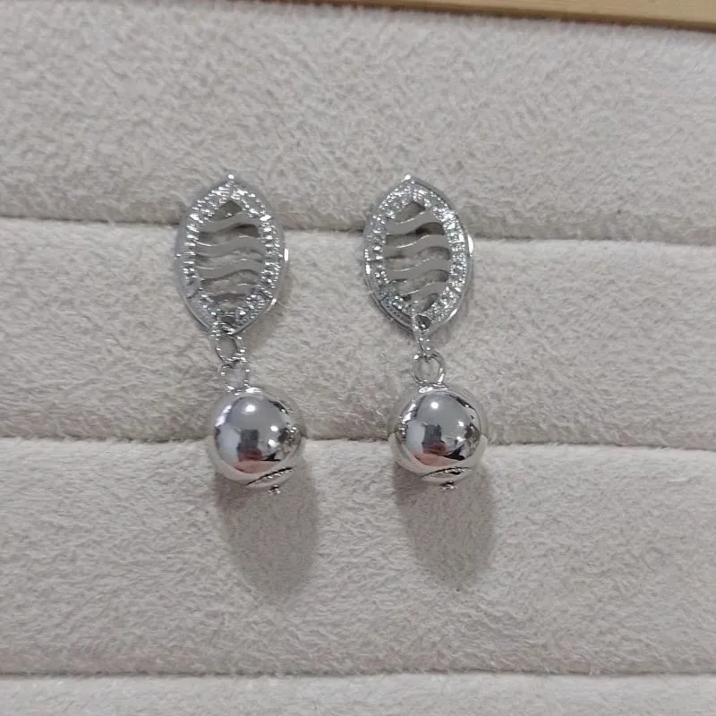 Brinco Pingente Esfera Lisa Diamond