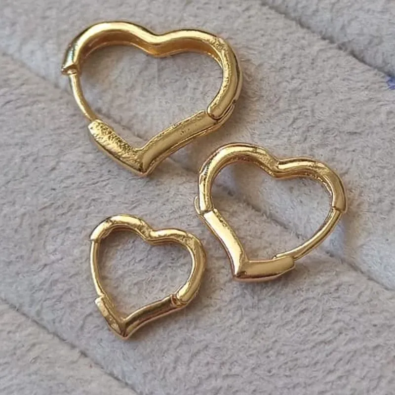 Brinco Trio Click Coração