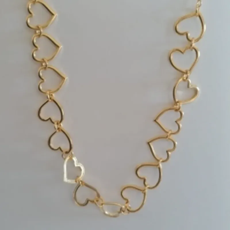 Chocker Coração Vazado Liso