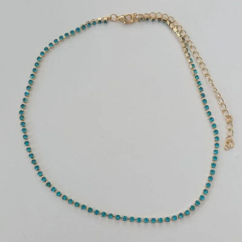 Chocker Riviera Colorida Azul/Rosa/Tiffany