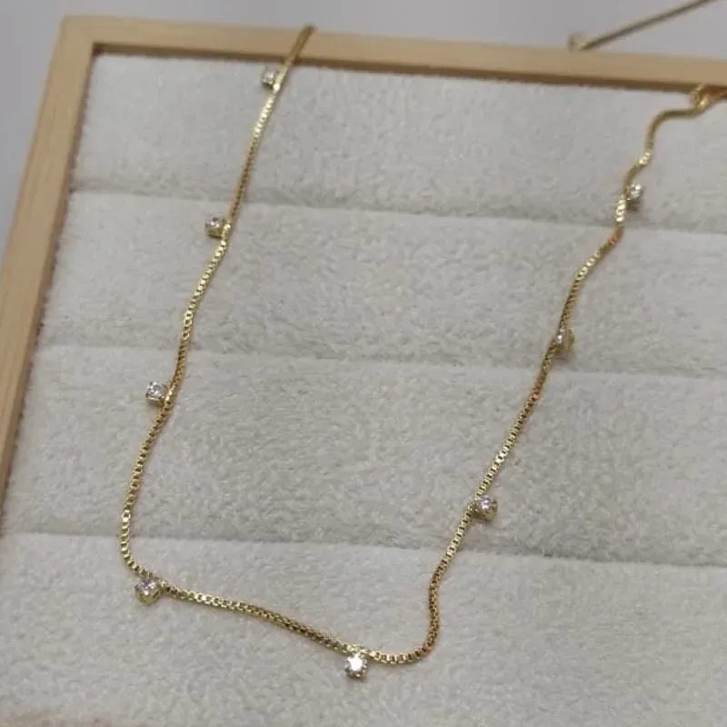 Colar Longo Veneziana Pontos Coloridos