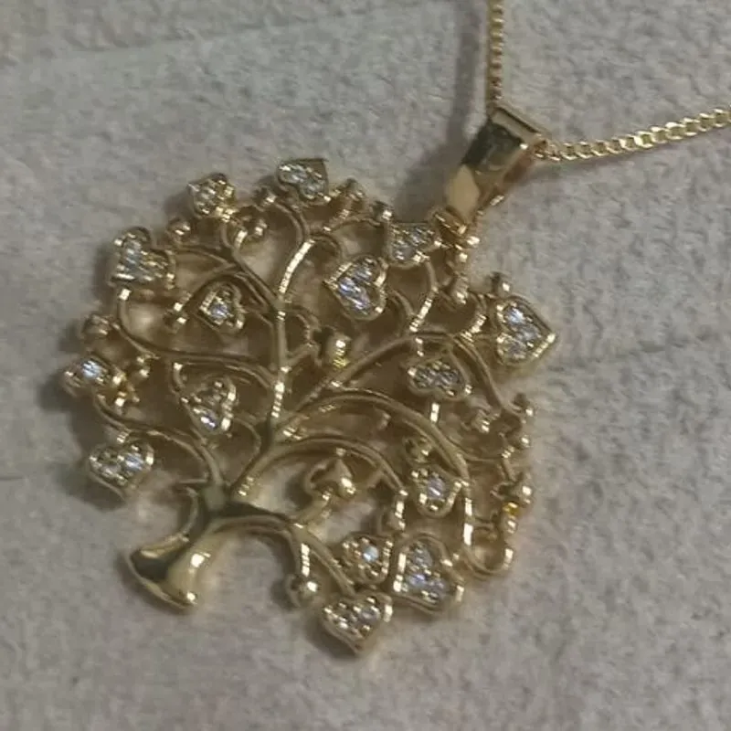 Colar Veneziana Pingente Arvore da Vida