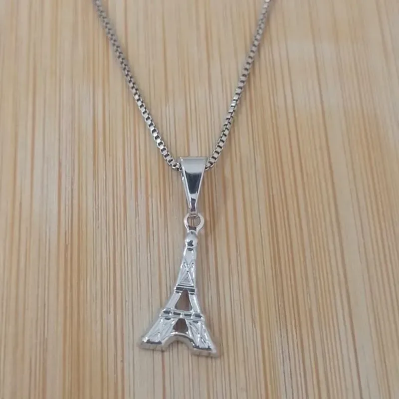 Colar Veneziana Pingente Paris Diamond