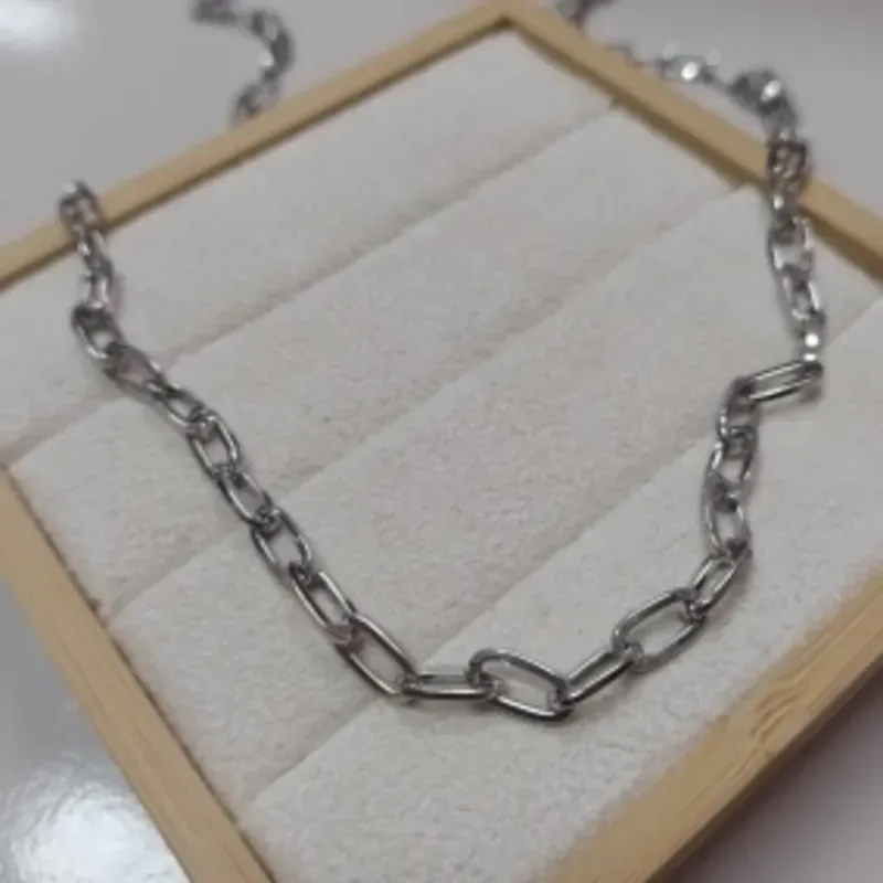 Corrente Aço Inox Elo Longo 60 cm