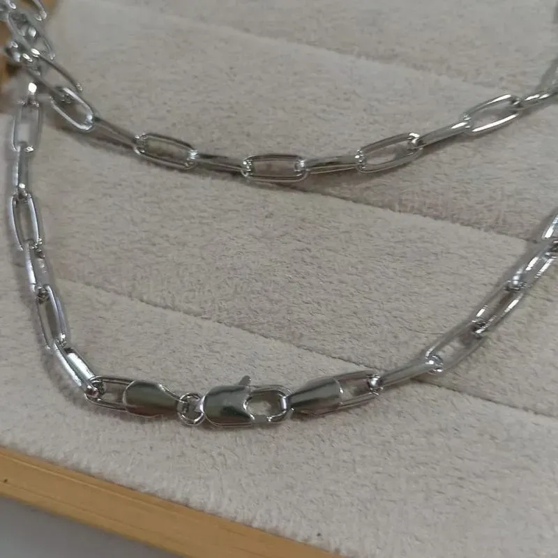 Corrente Masculina Elos Retangulares 60 cm