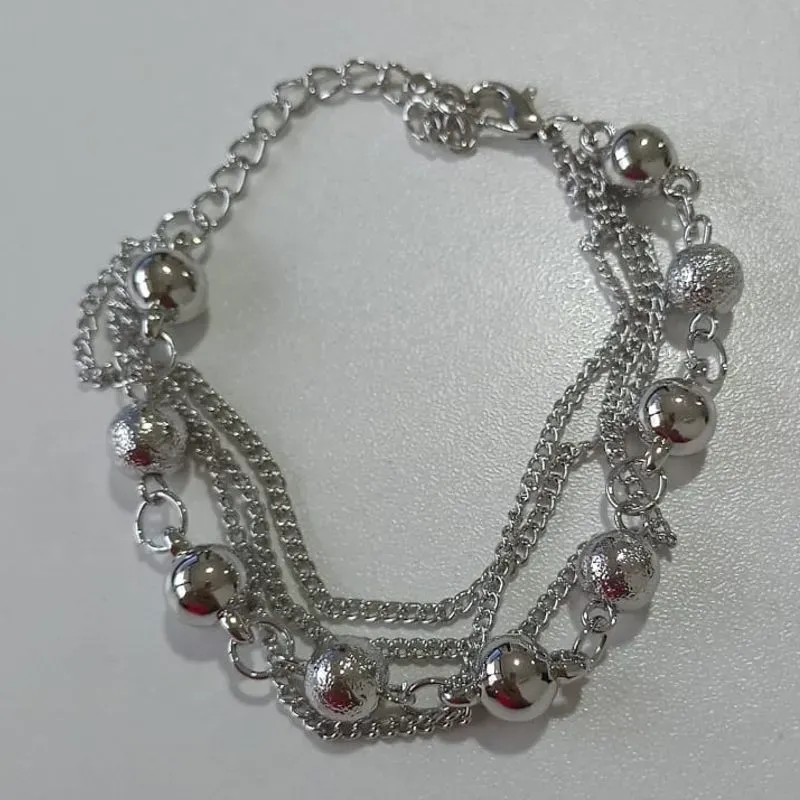 Pulseira Dupla Elos/Bolas
