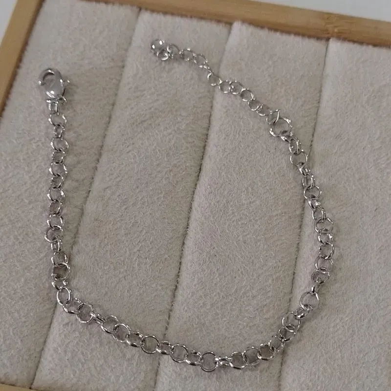 Pulseira Elo Português Masculina Diamond