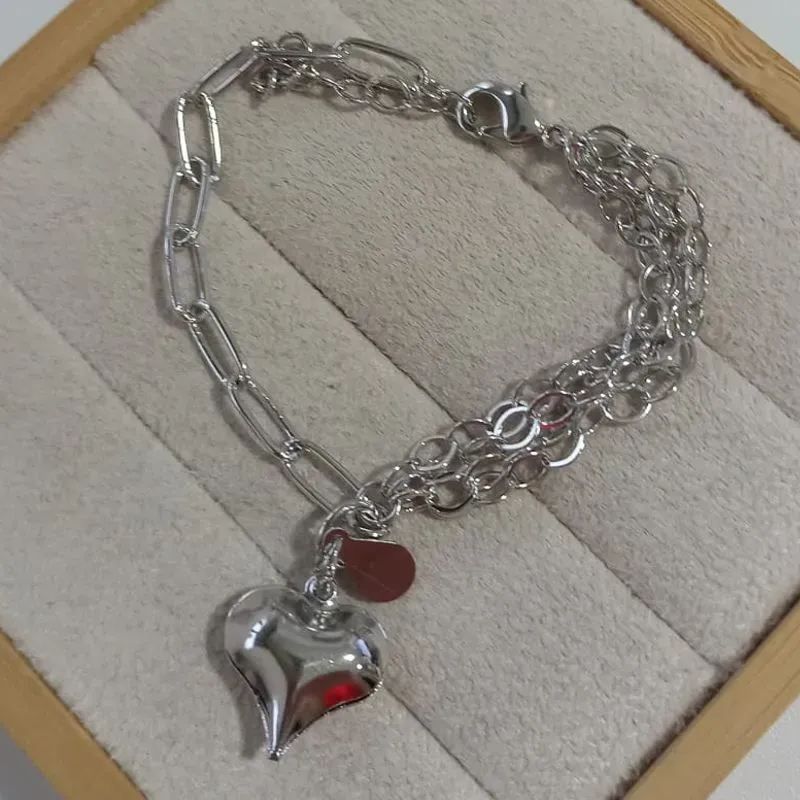 Pulseira Pingente Coração Balão