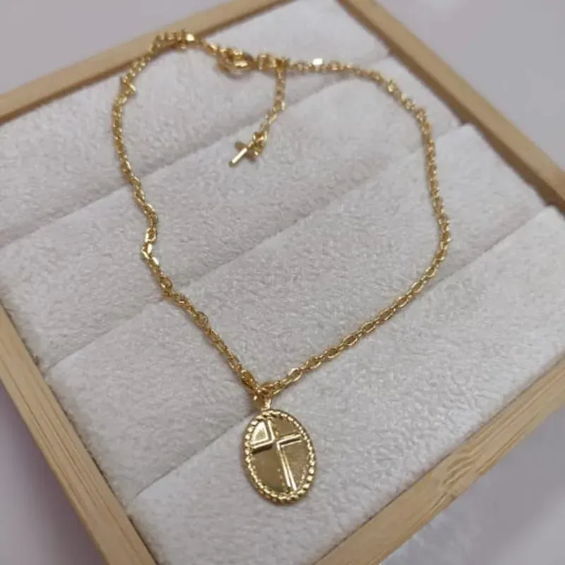 Tornozeleira Medalha Cruz