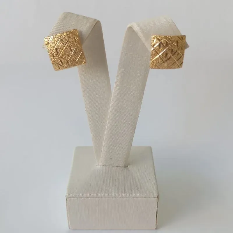 Brinco Texturizado Diamantado