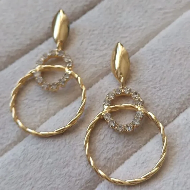 Brinco Aros Cravejado