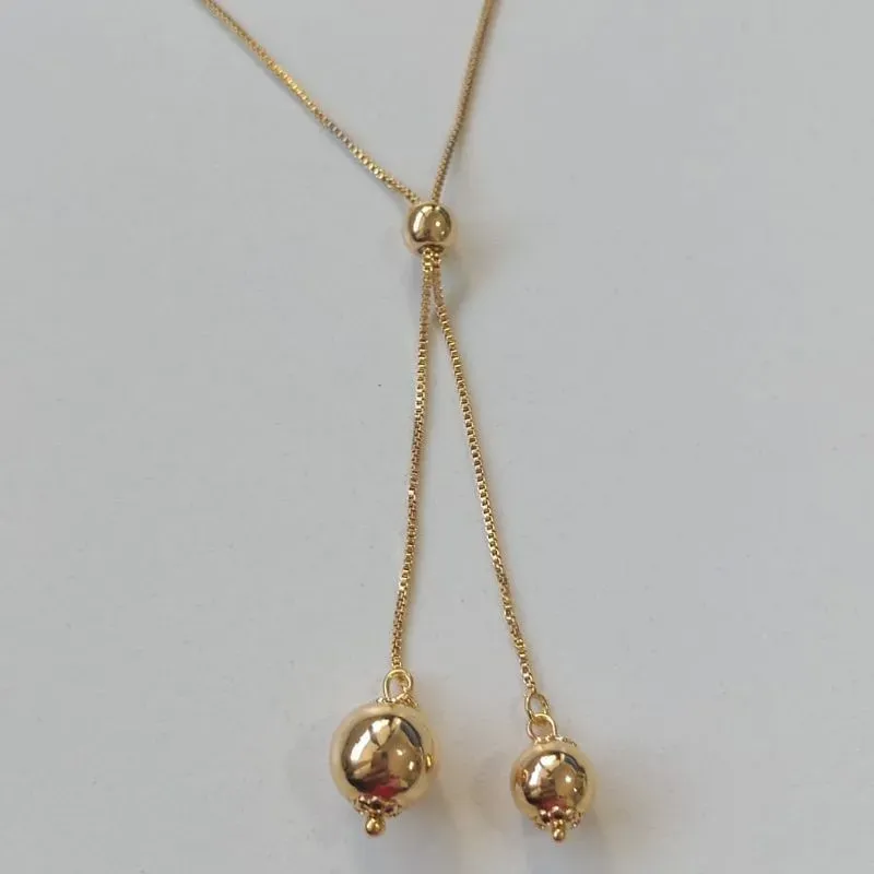 Colar Gravatinha Bola Lisa