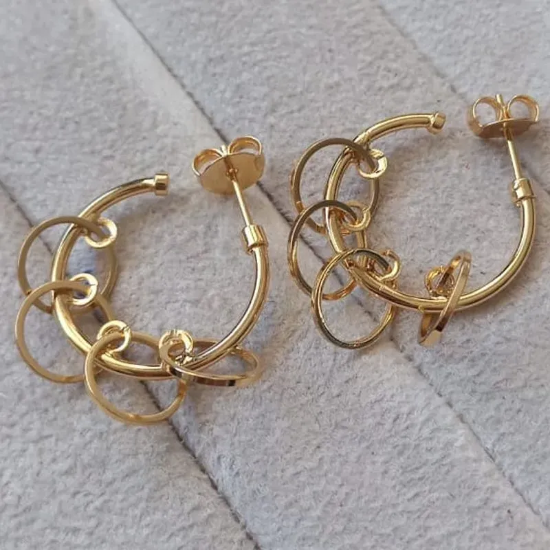 Brinco Argola Lisa Pingente Aros