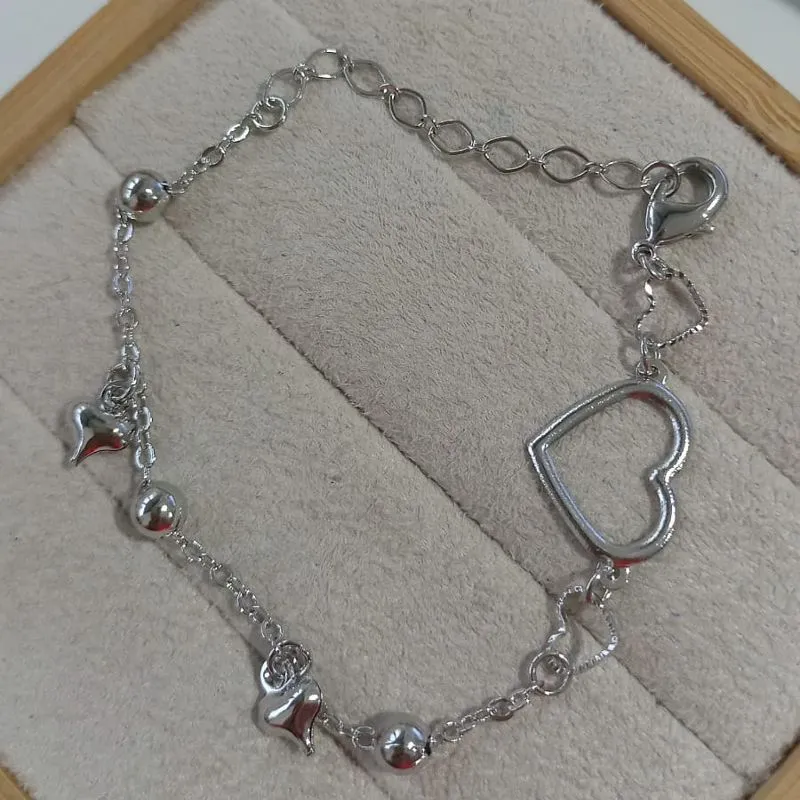 Pulseira Corações/Bolinhas