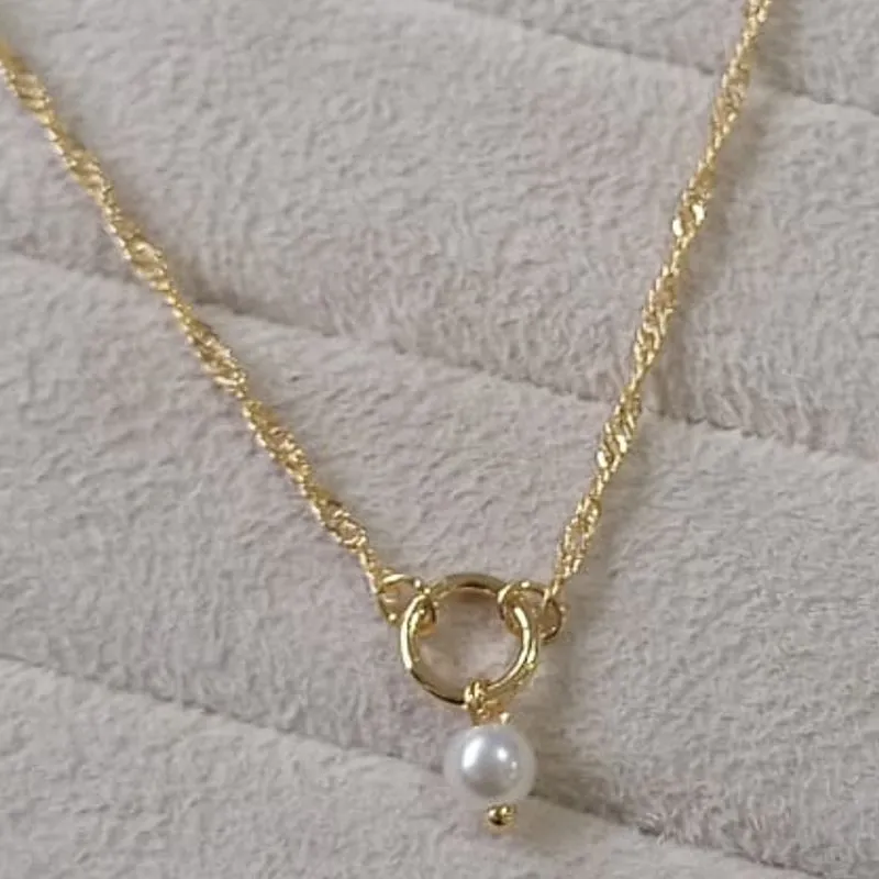 Tornozeleira Pingente Pérola