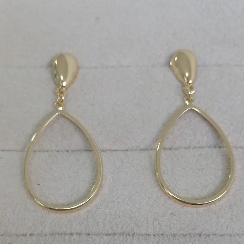 Brinco Pingente Argola Lisa