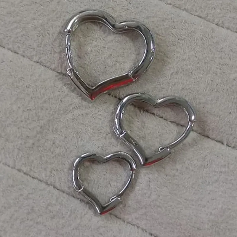 Brinco Trio Click Coração