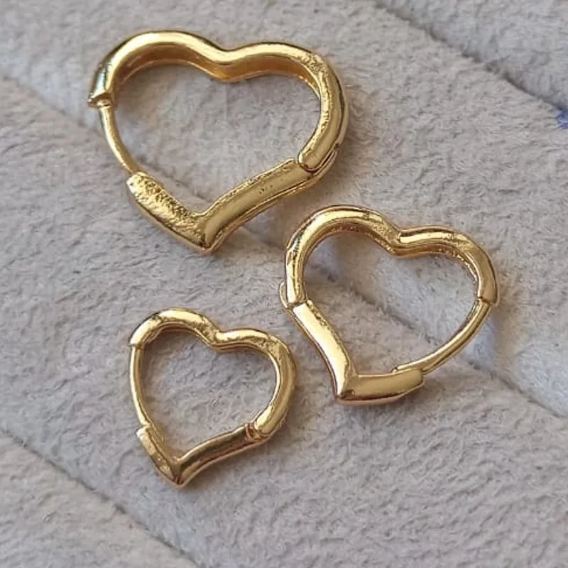 Brinco Trio Click Coração