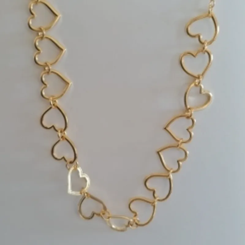 Chocker Coração Vazado Liso