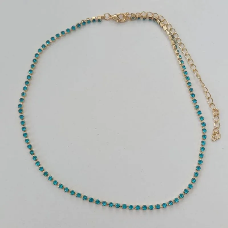 Chocker Riviera Colorida Azul/Rosa/Tiffany