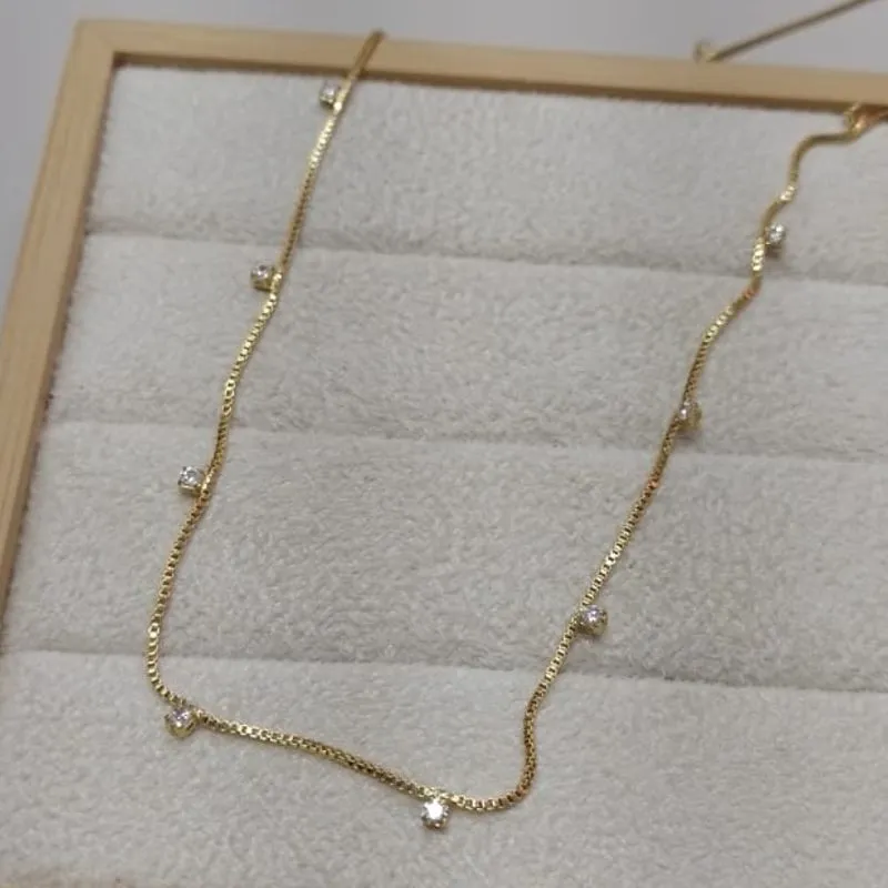 Colar Longo Veneziana Pontos Coloridos