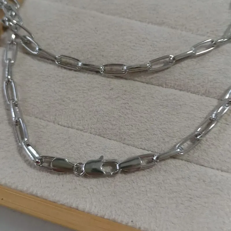 Corrente Masculina Elos Retangulares 60 cm