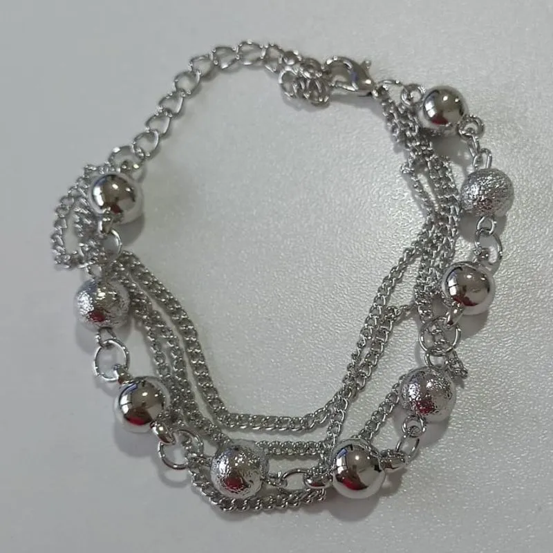 Pulseira Dupla Elos/Bolas
