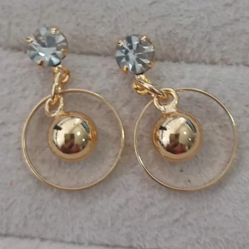 Brinco Ponto de Luz Pingente Aro