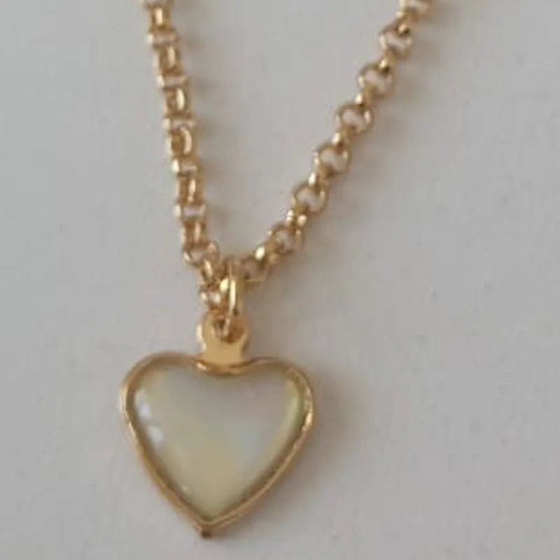 Colar Elo Português Pingente Coração