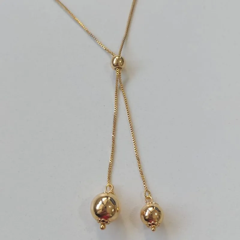 Colar Gravatinha Bola Lisa